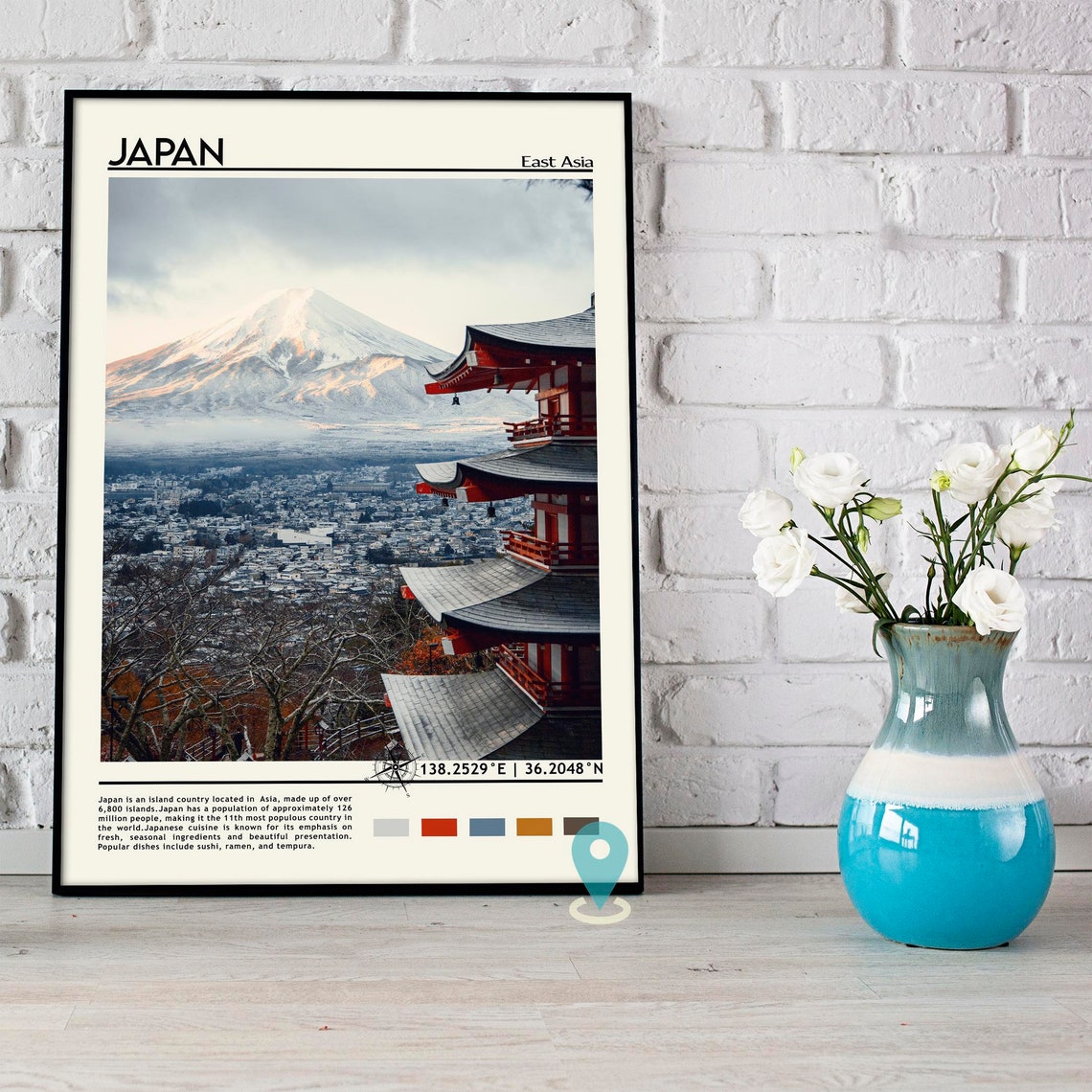 Japan Print Japan Art Japan Poster Japan Photo Japan Poster Print Japan Painting Tokyo Travel Poster Tokyo Print Japan Wall Art - Image 4