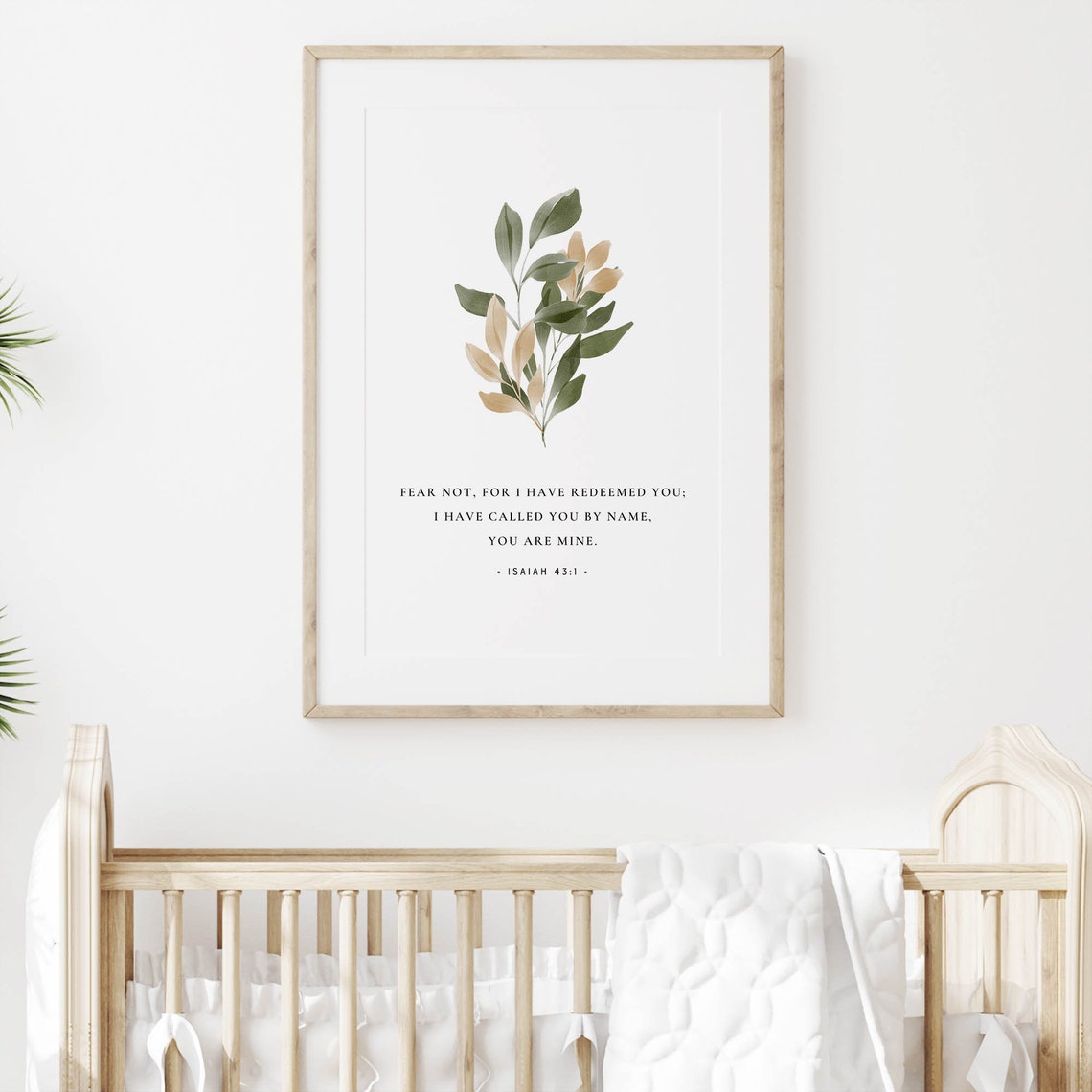 Isaiah 43:1 Scripture Art, Christian Wall Print - Image 2