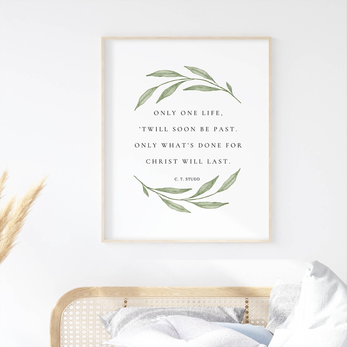 Only One Life Quote, Biblical Wall Art Print - Image 3