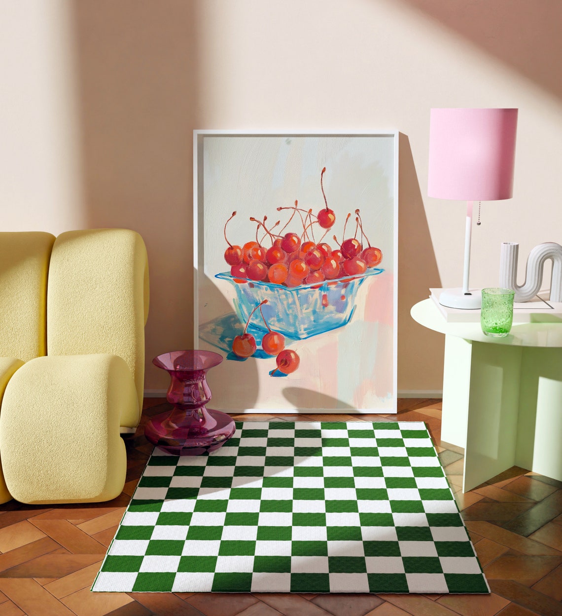 Cherries Poster, Modern Kitchen Illustration - Image 3