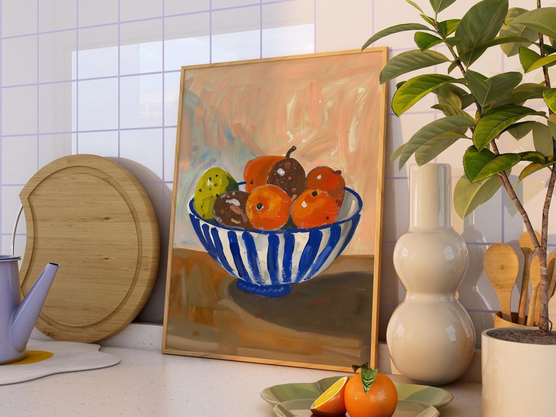 Vintage Fruit Art Print, Botanical Kitchen Decor - Image 2
