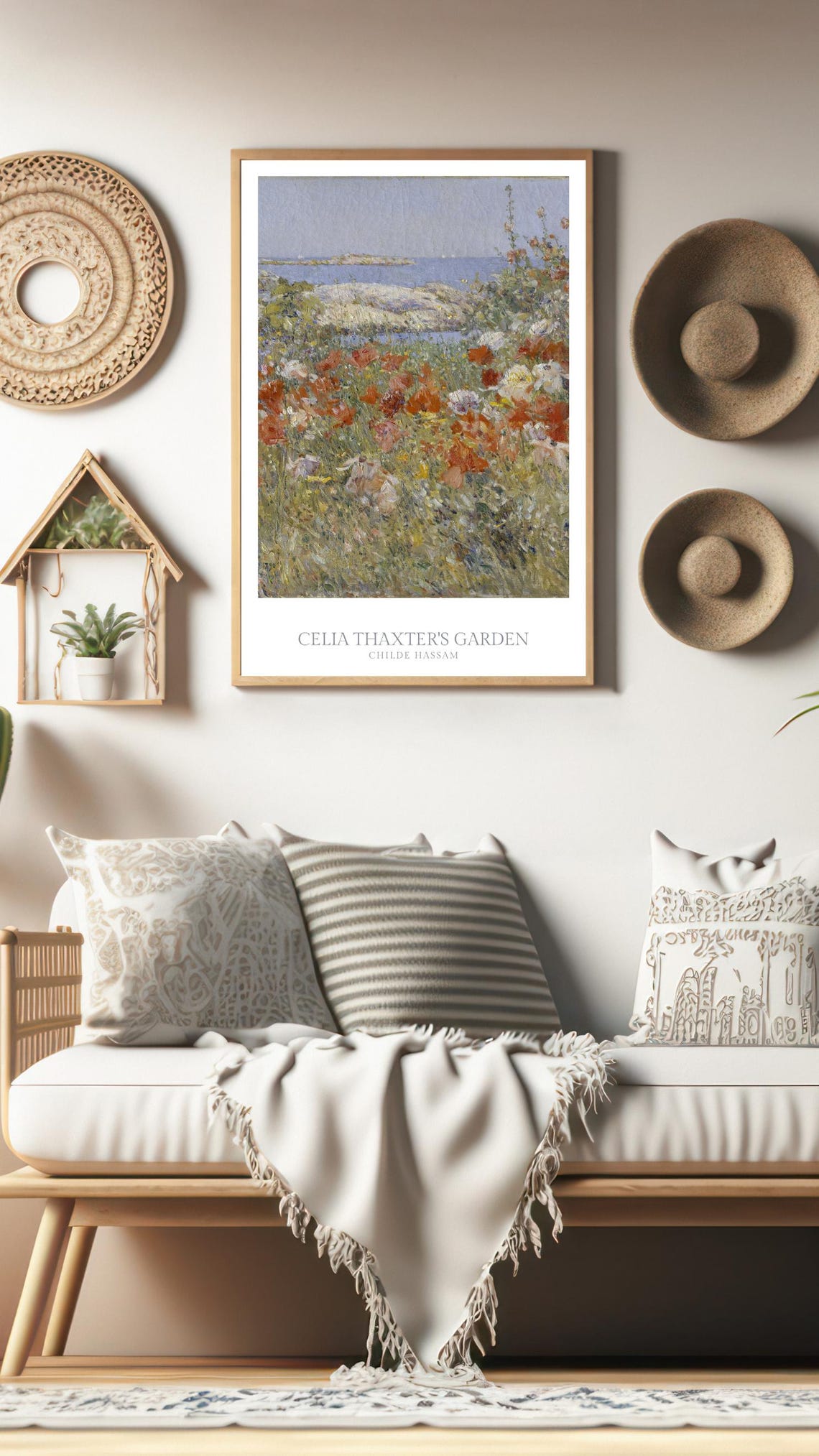 Cottage Garden Vintage Oil Painting Cottagecore Wall Art Decor Farmhouse Print Flowers Print Oil Painting Poster - Image 3