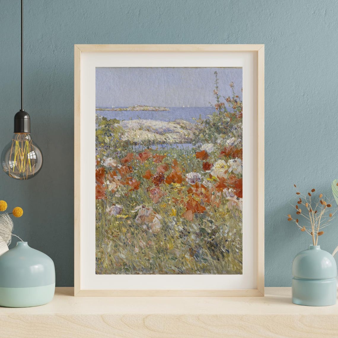 Cottage Garden Vintage Oil Painting Cottagecore Wall Art Decor Farmhouse Print Flowers Print Oil Painting Poster - Image 2