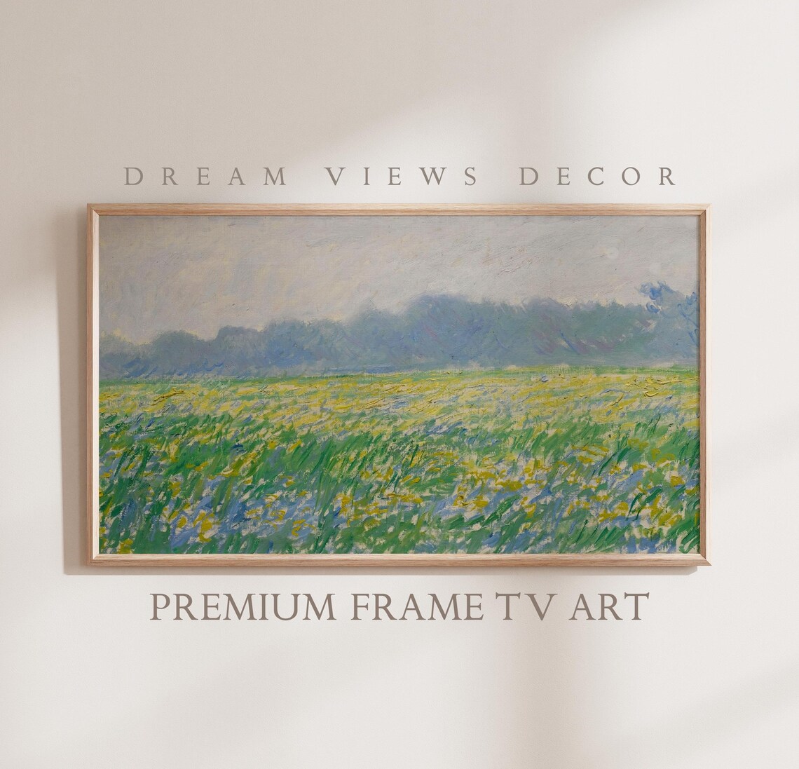 Spring Landscape Vintage Farmhouse Art Print