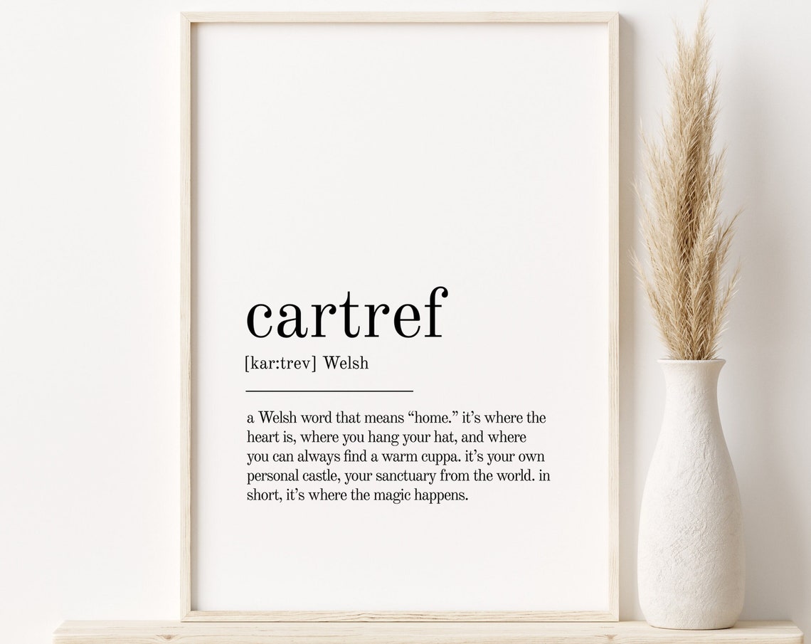 Cartref Definition Print Gifts For Him Cartref Personalized Gift Cartref Wall Art Prints Last Minute Gift Cartref Instant - Image 5