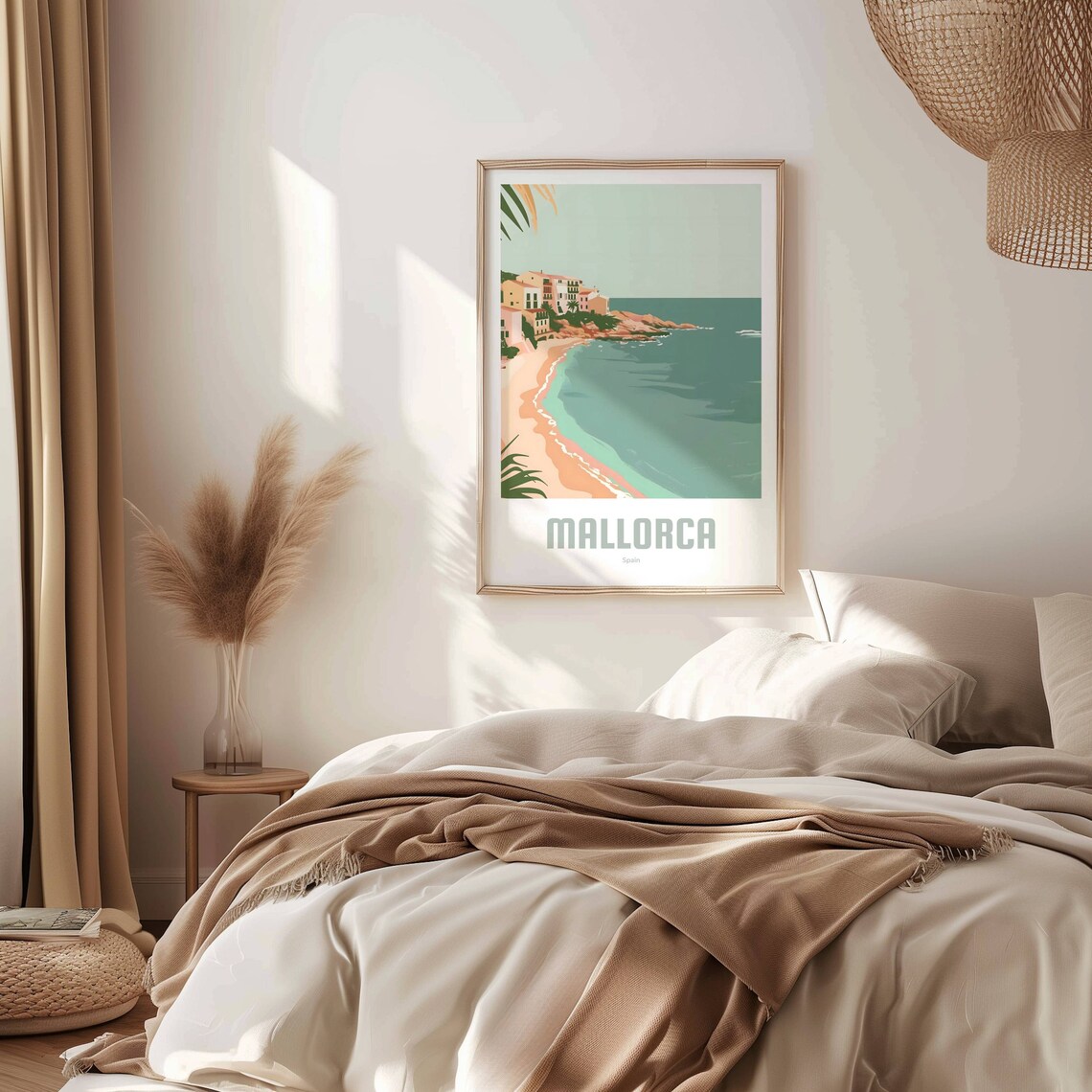 Mallorca Vintage Travel Poster, Spain Vacation Print - Image 3