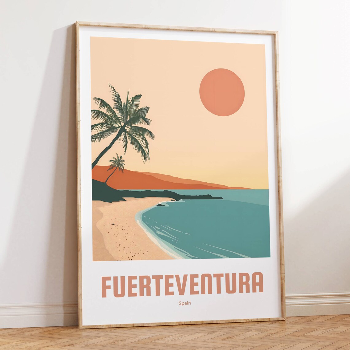 Fuerteventura Vintage Travel Poster, Spain Art Print - Image 4