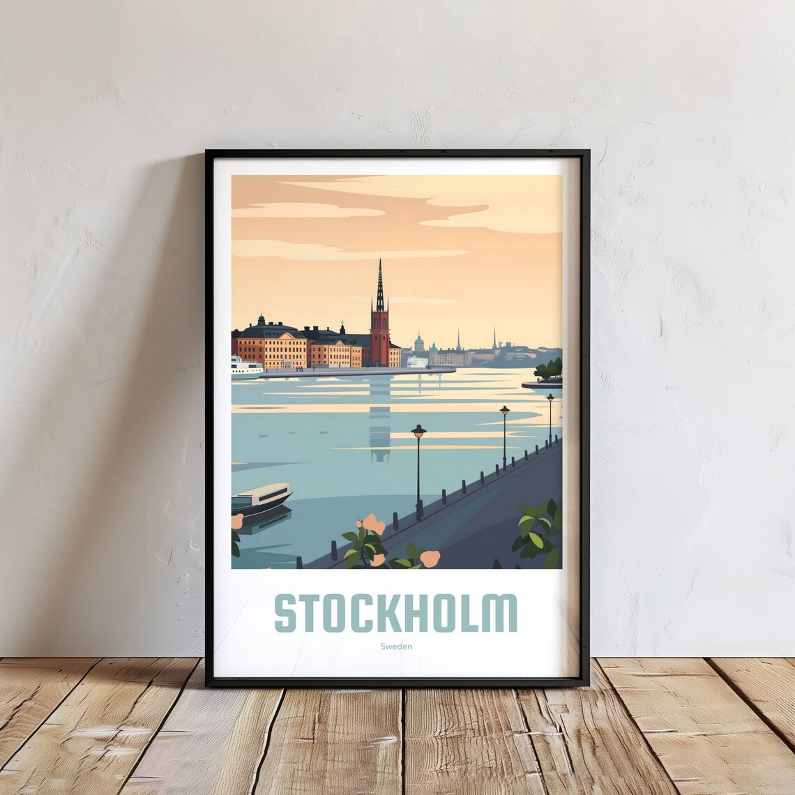Stockholm Vintage Travel Poster, Travel Poster - Image 2
