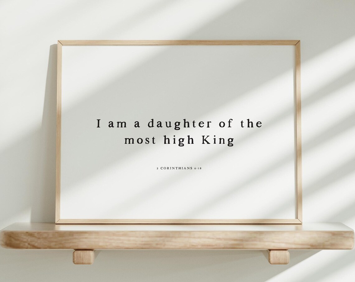 Daughter Of The Most High King Girls Wall Art Print