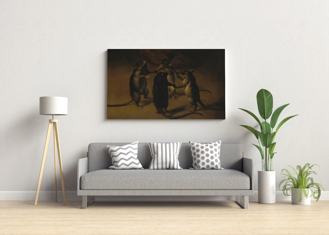 The Dance Of The Rats, Renaissance Animal Art Print - Image 3