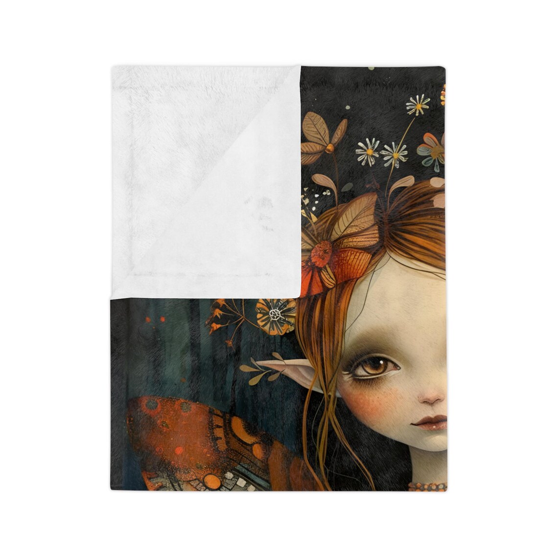 Autumn Fairy Girl Butterfly Wings Fantasy Portrait Magic Poster - Image 3