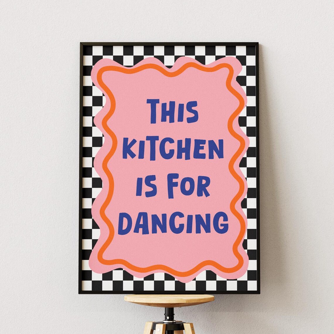 This Kitchen Is For Dancing Retro Kitchen Art Print