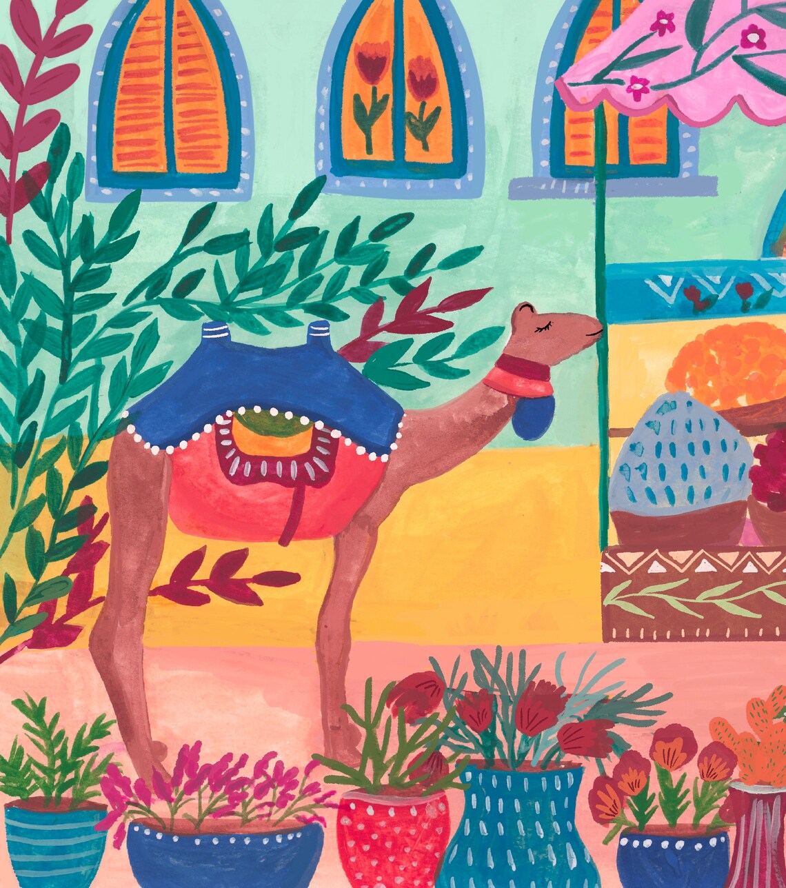 Camel Art Print, Egypt Travel Poster for Housewarming - Image 2