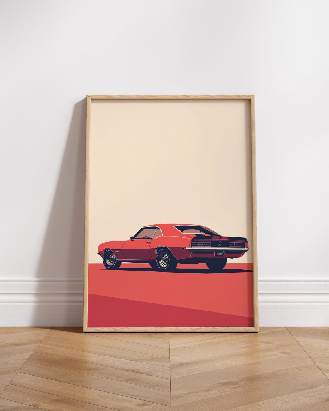 Retro Car Poster Print Vintage Wall Art Decor Automotive Gift Enthusiast Classic Muscle
