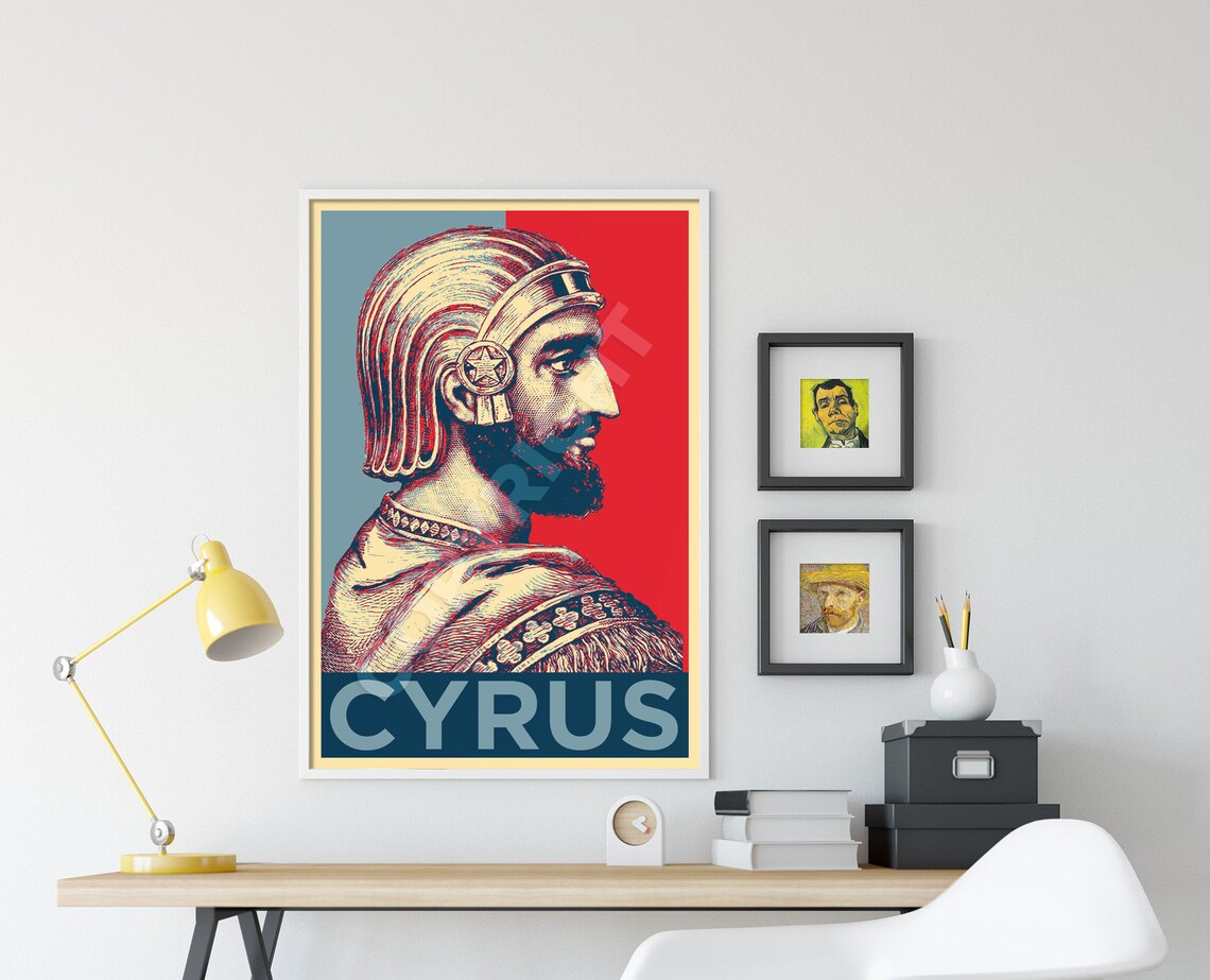 Cyrus The Great Portrait Art Print, Persian Empire - Image 4