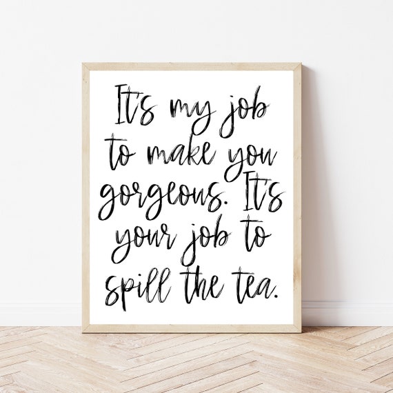 Hair Salon Decor Nail And Spa Prints Makeup Artist Sign Hairstylist Gifts Pedicure Print
