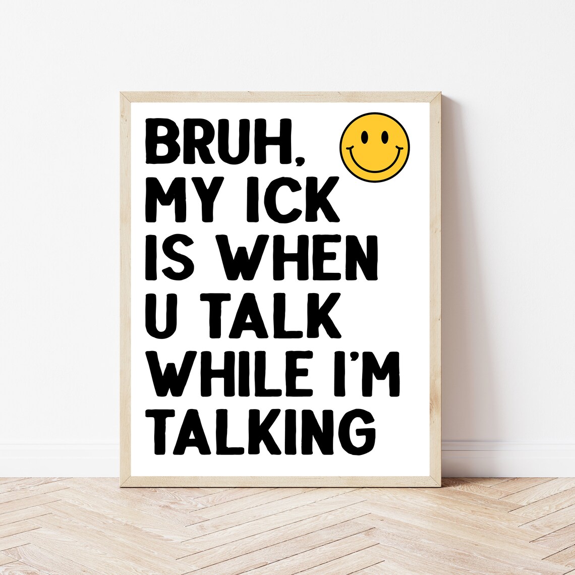 Funny Math Classroom Poster, Gen Z Humor Sign