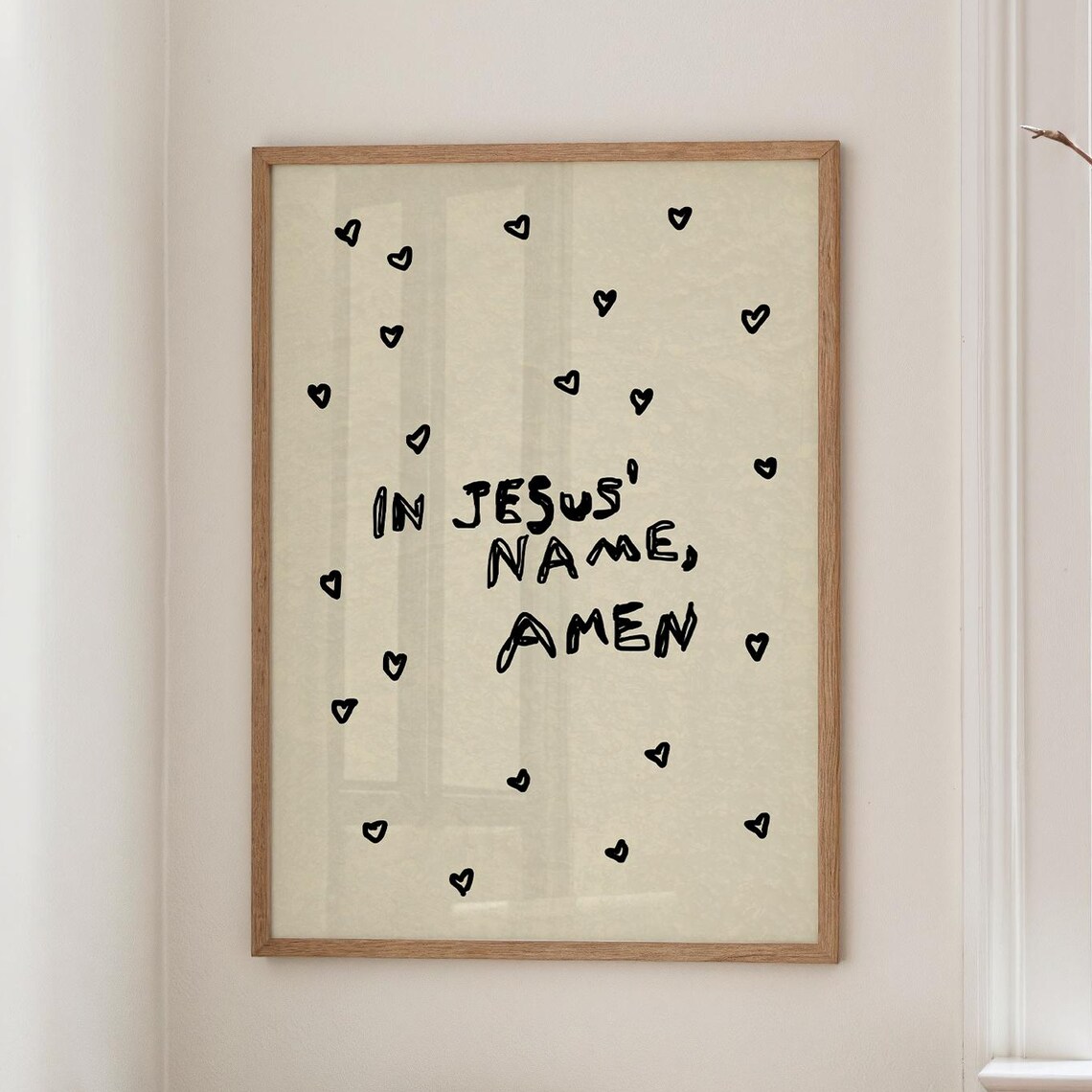 In Jesus Name Amen, Christian Wall Art