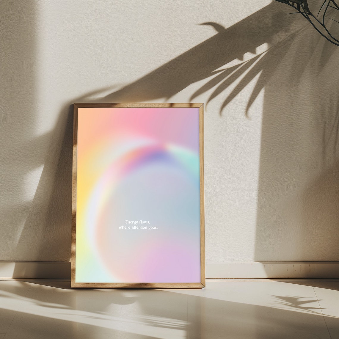 Aura Gradient Energy Flows Where Attention Goes Quote Poster - Image 5