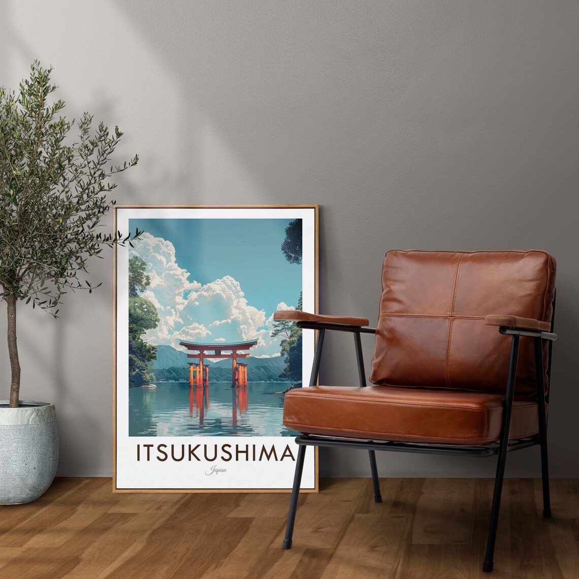 Itsukushima Vintage Travel Poster, Japan - Image 2