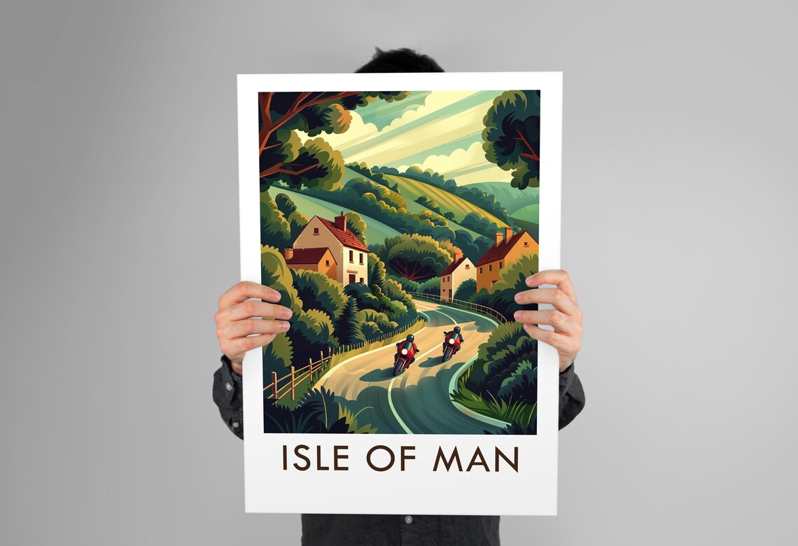 Isle Of Man Vintage Style Travel Poster, Place Decor - Image 3