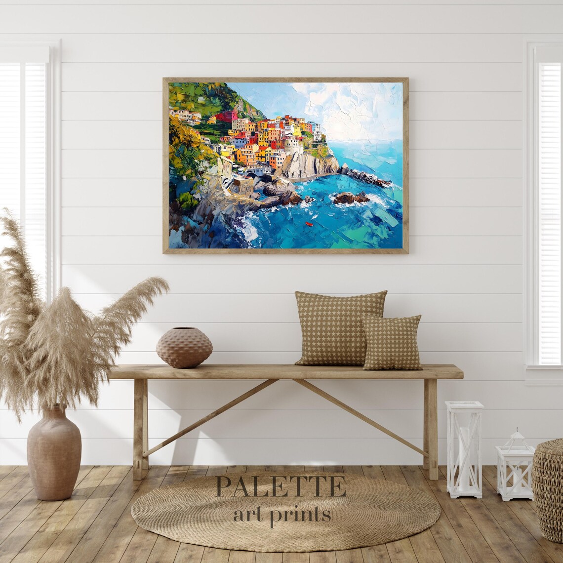 Cinque Terre Italian Coastal Village Colorful Cliff Travel Poster - Image 2