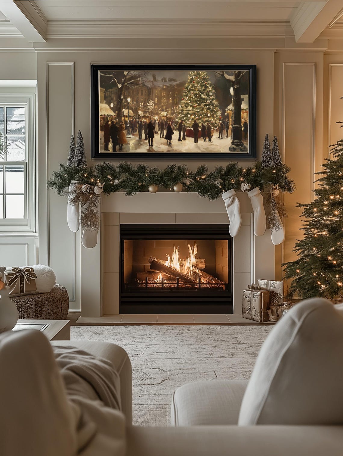 Christmas Winter Tv Art Poster Print - Image 2