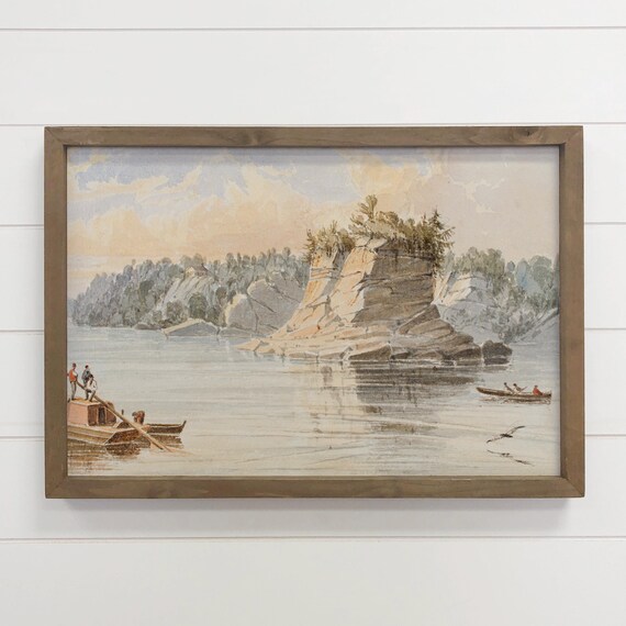 Illinois Grand Tower Lake House Wall Art Print