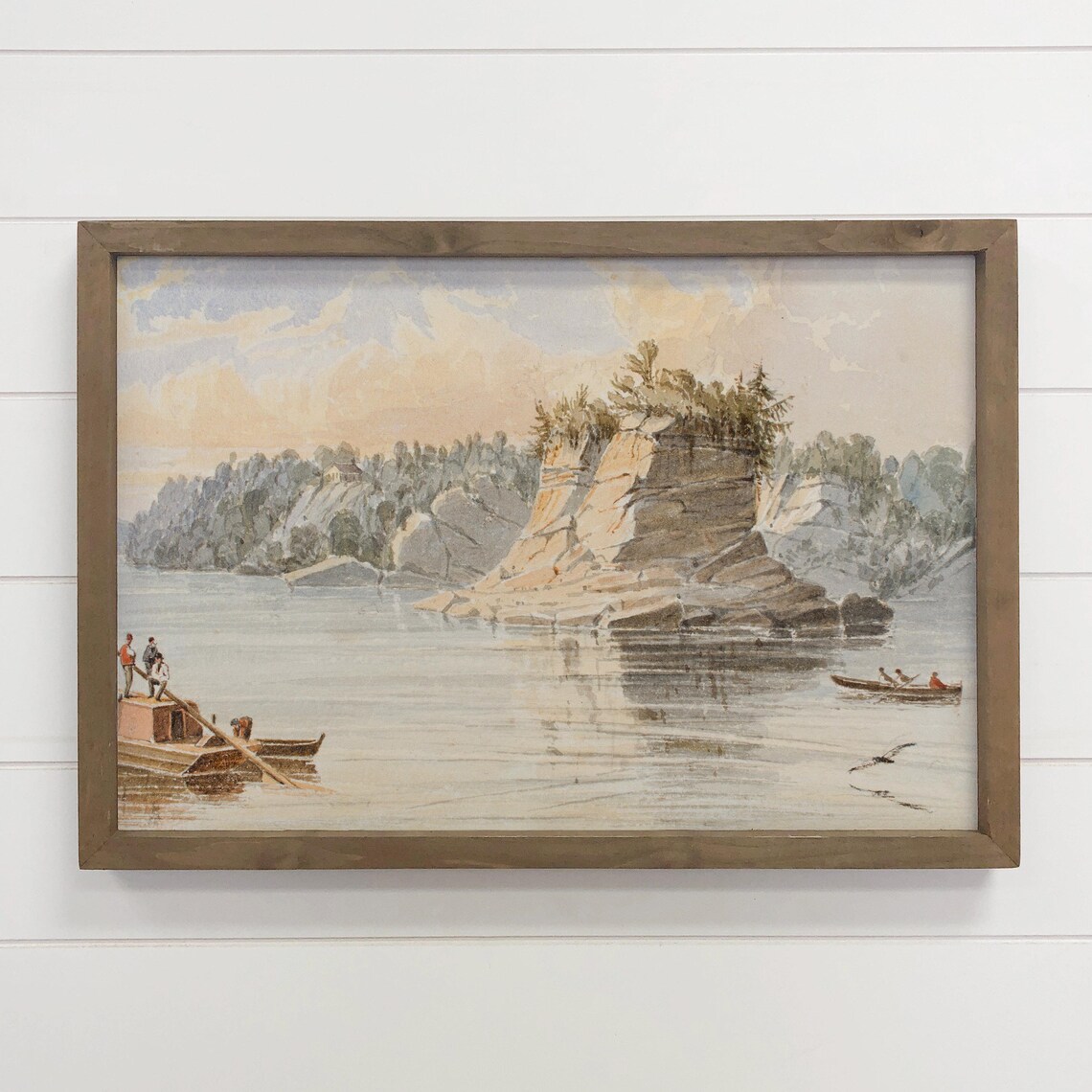 Illinois Grand Tower Lake House Wall Art Print