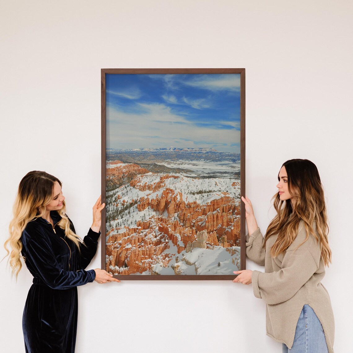 Bryce Canyon Snow Photograph, Utah Nature Art Print