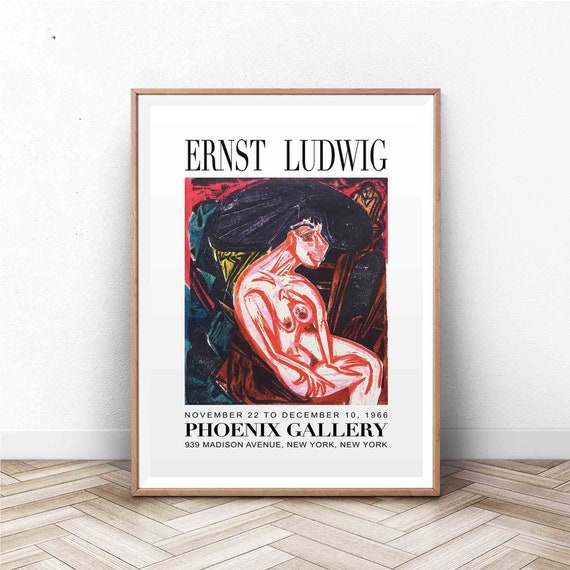 Ernst Ludwig Art Exhibition Art Print Exhibition Poster Exhibition Poster Vintage Abstract Art