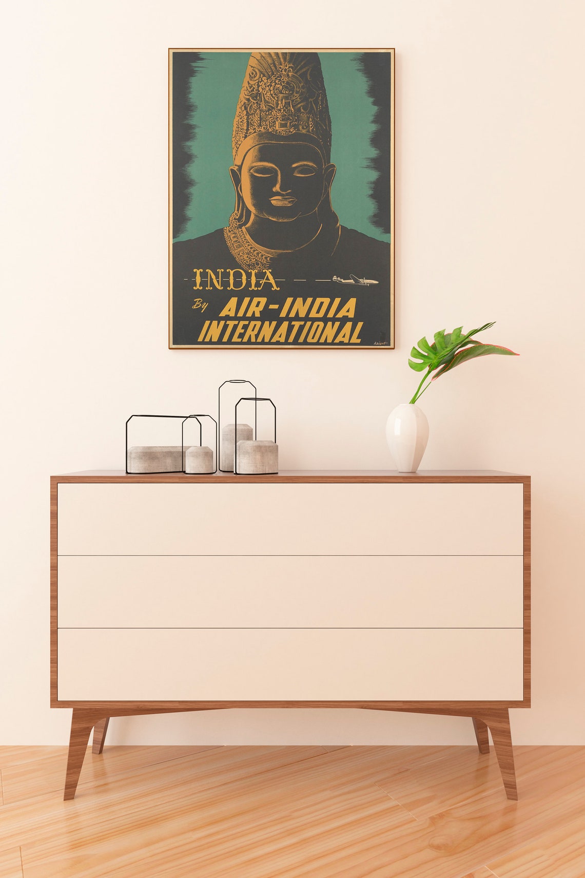 India Travel Poster Paris Wall Art Swiss Art Print France Print Italy Poster Eiffel Tower Poster Vintage Travel Summer Wall Art - Image 2
