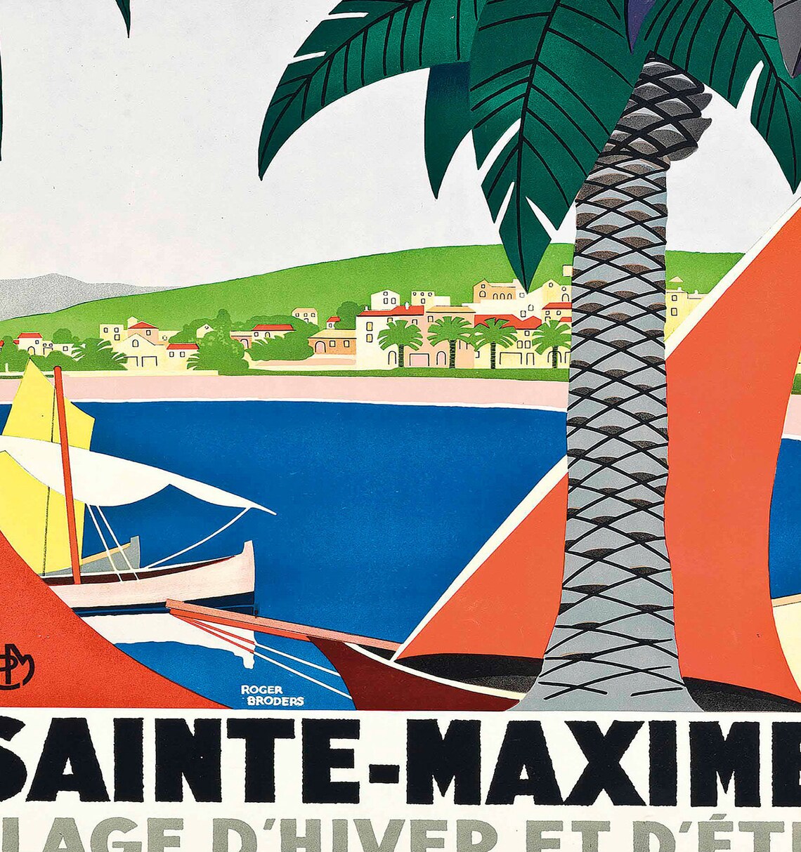 Cannes French Riviera Travel Poster, Cote D'Azur - Image 2