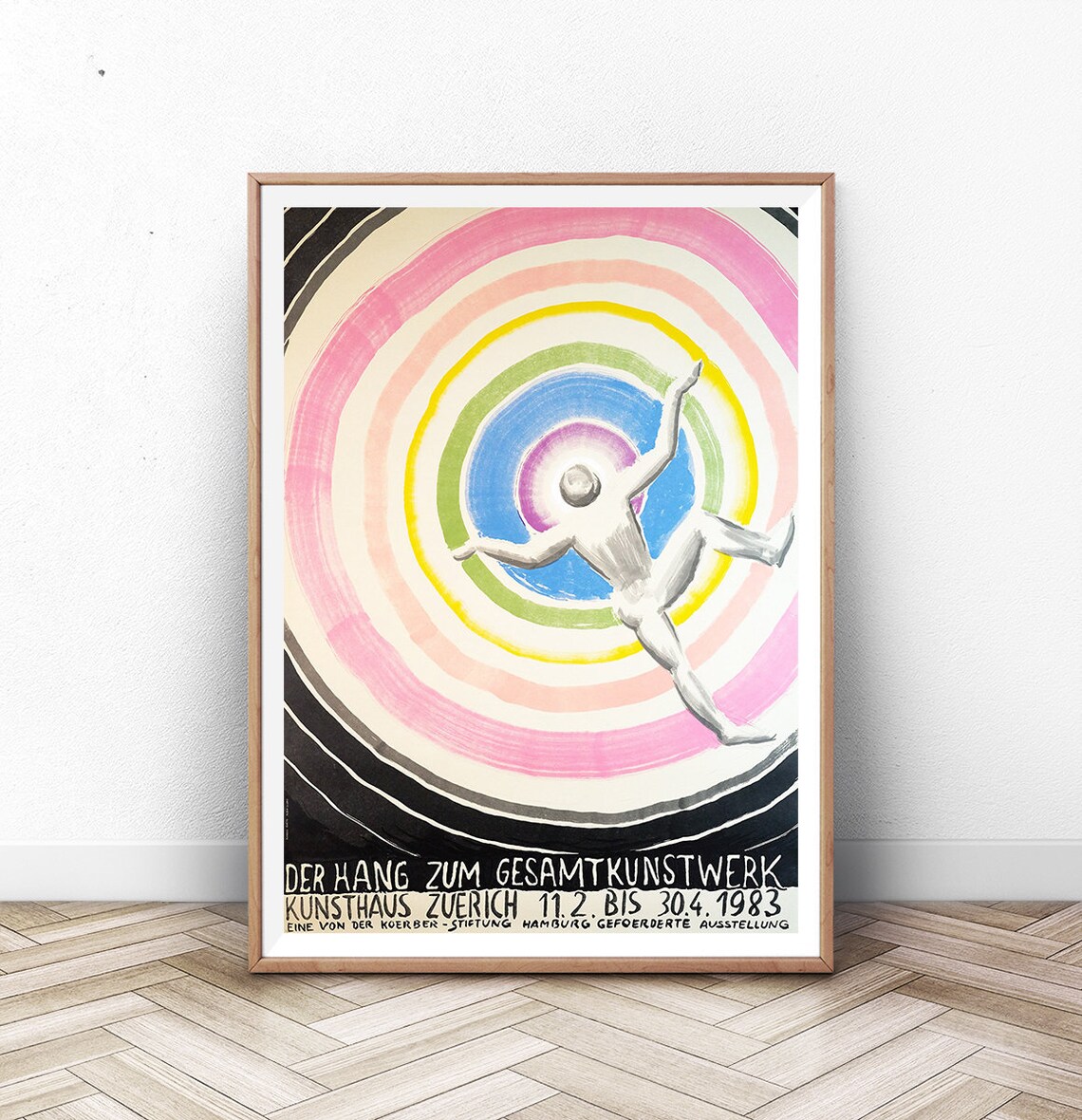 Abstract Paris Poster Print, Modern Scandinavian Art