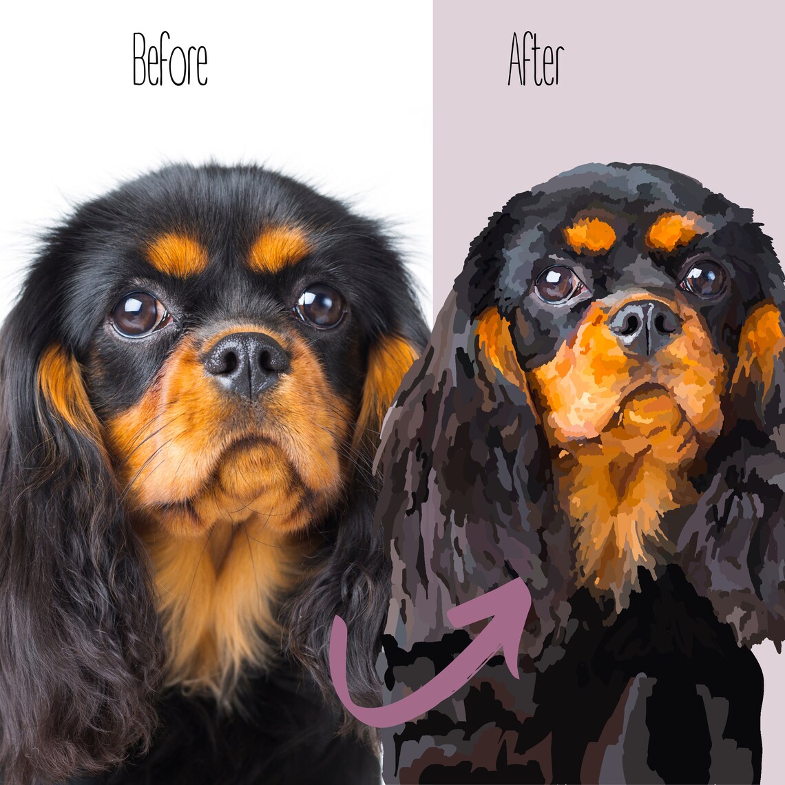 Custom Pet Portrait Dog Illustration, Pet Memorial - Image 3