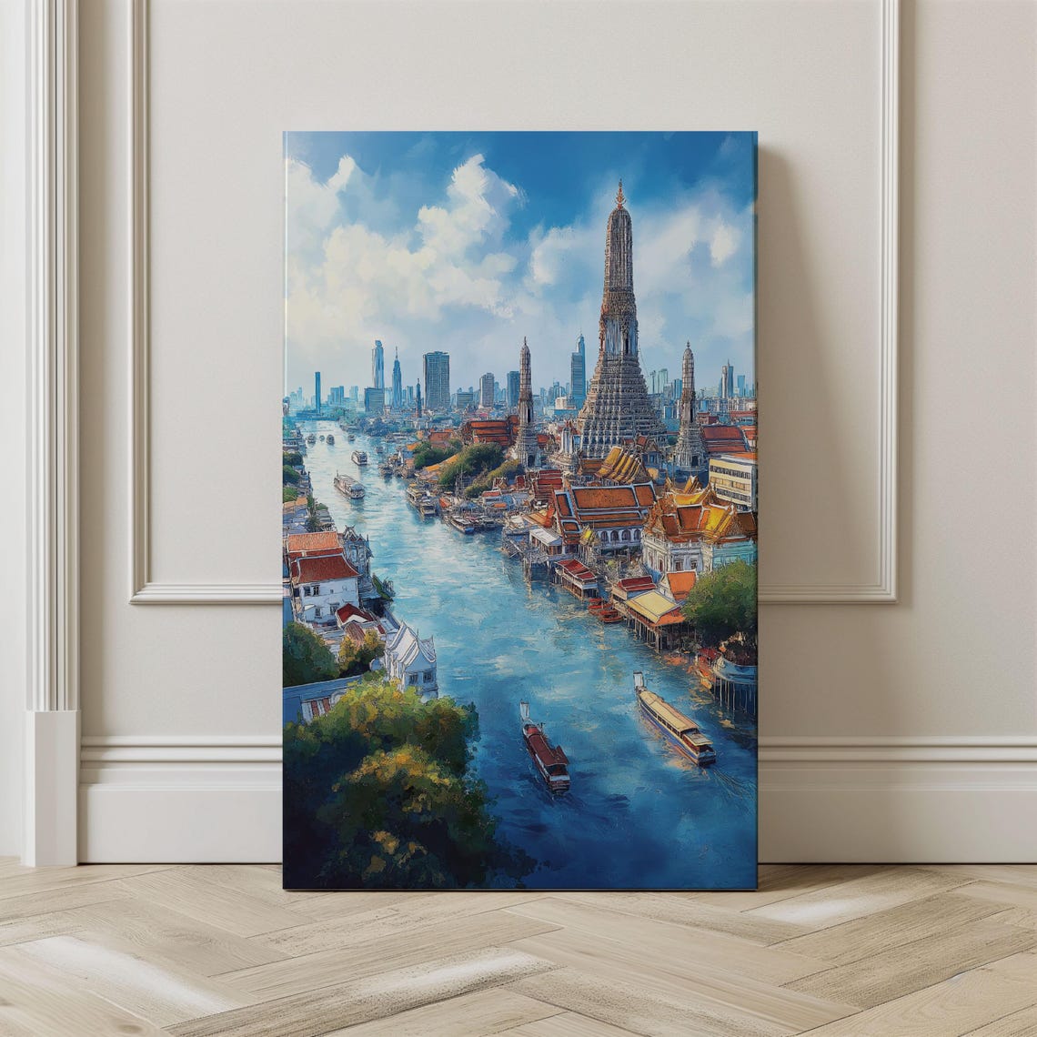 Watercolor Thailand Bangkok Travel Poster - Image 2