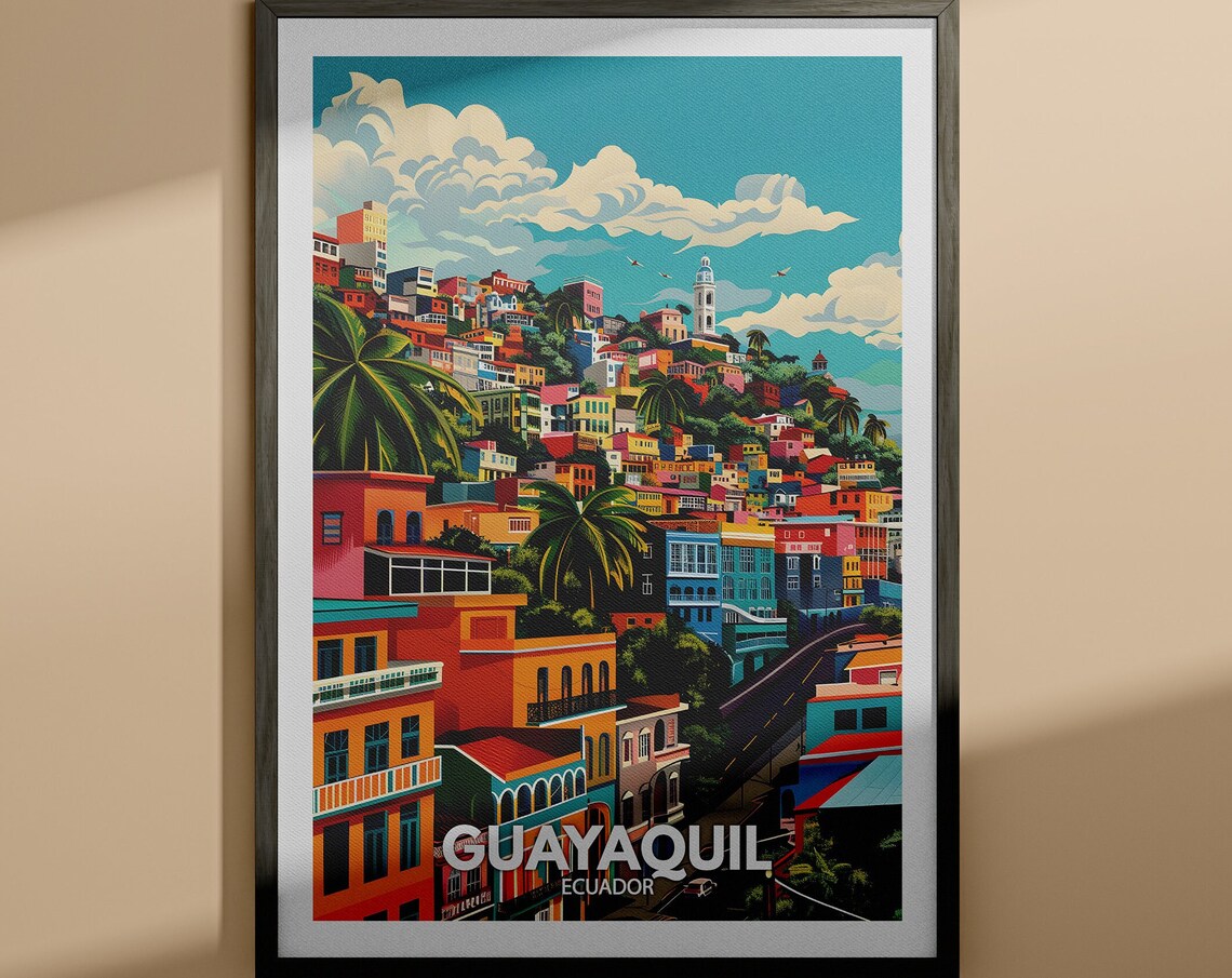 Guayaquil Art Print Guayaquil Travel Poster Ecuador Wall Art Print Ecuador Home Decor Travel Wall Art Decor Unique City Poster
