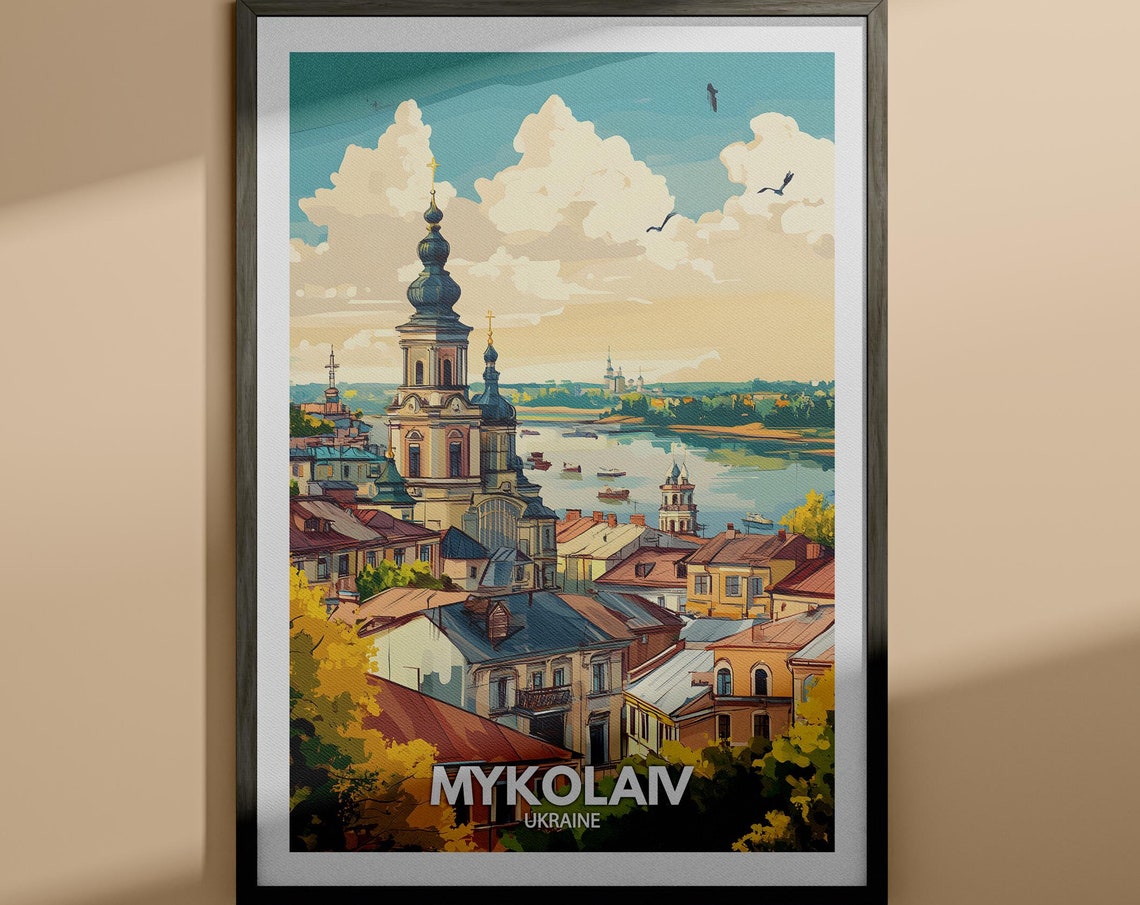 Mykolaiv Print Mykolaiv Travel Poster Ukraine Wall Art Print Ukraine Home Decor Travel Wall Art Decor Unique City Poster