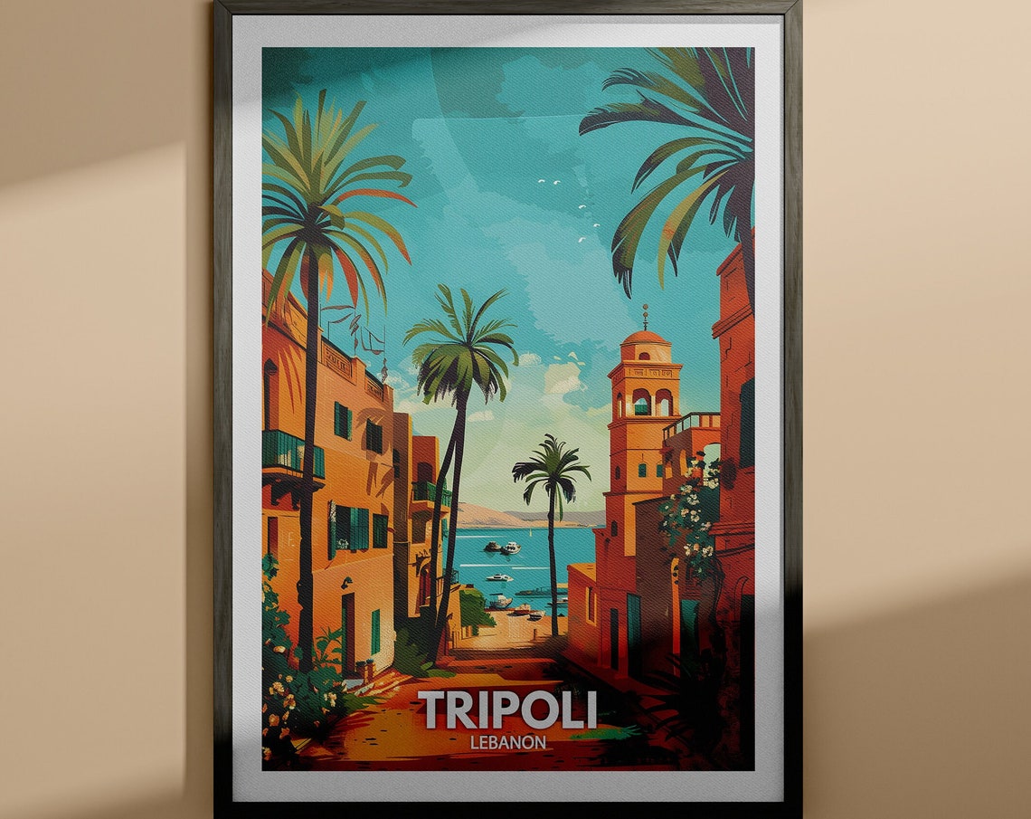 Tripoli Art Print Tripoli Travel Poster Lebanon Wall Art Print Lebanon Home Decor Travel Wall Art Decor Unique City Poster