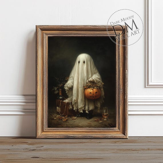 Vintage Jack O Lantern Halloween Art Print