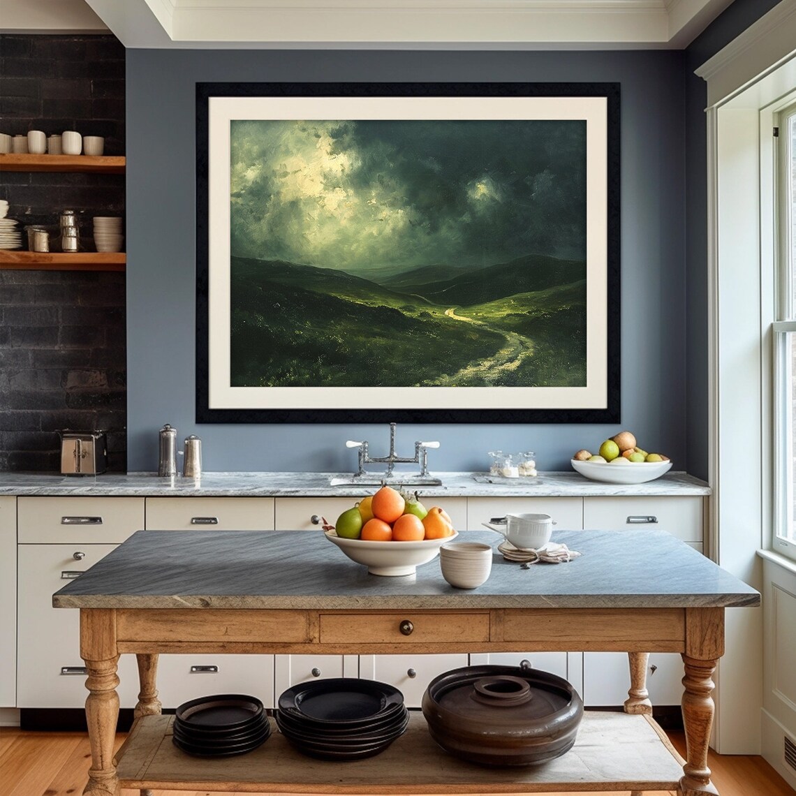 Irish Landscape Print, Dark Moody Rustic Ireland - Image 2