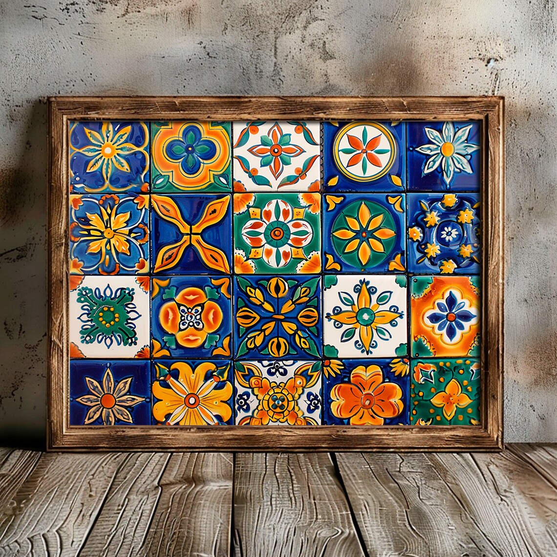 Mexican Talavera Wall Art, Traditional Mural Art - Image 4