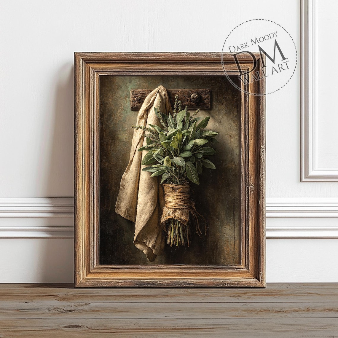 French Country Kitchen Herb Wall Art, Art Print