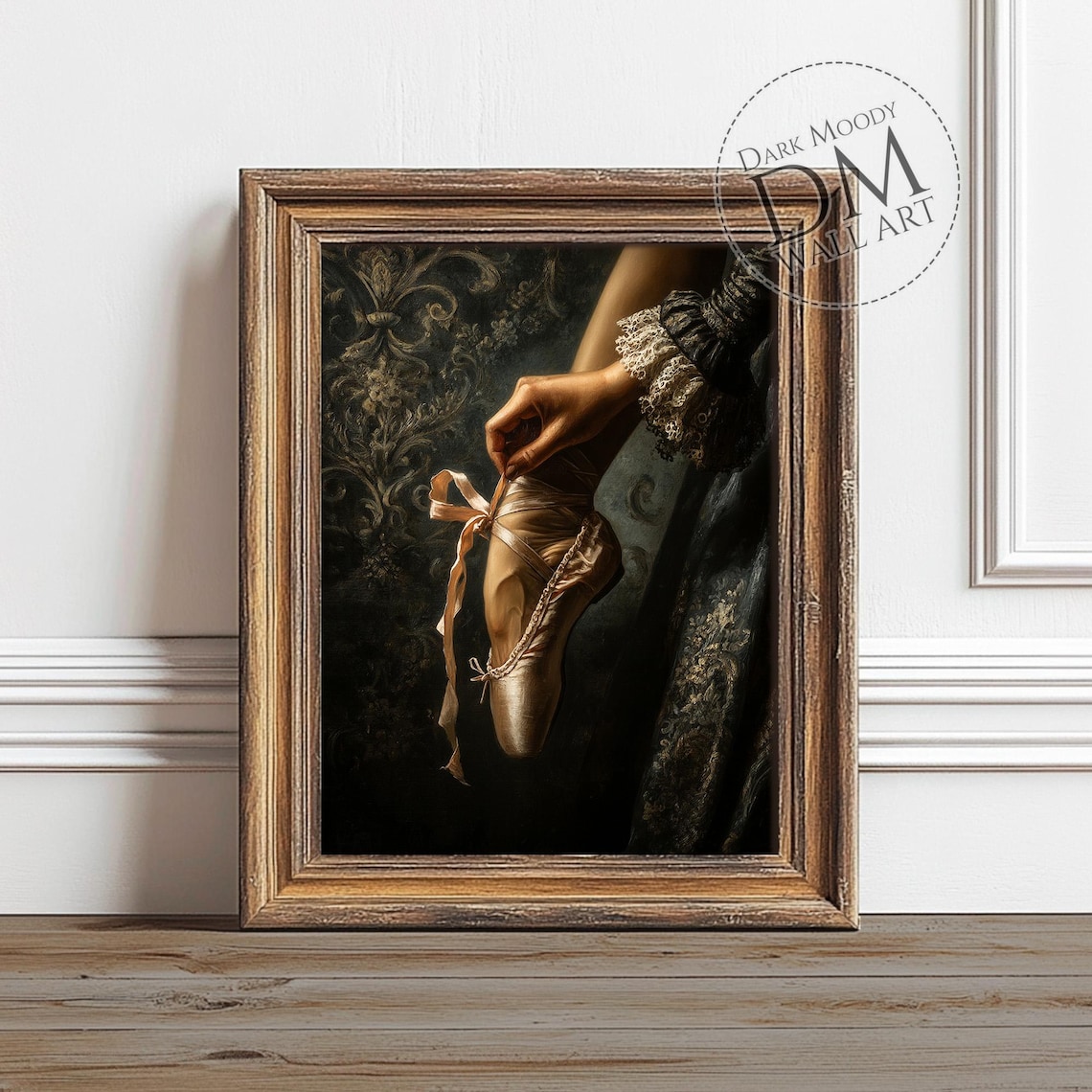 Coquette Ballet Shoe Wall Art, Victorian Dance Still Life