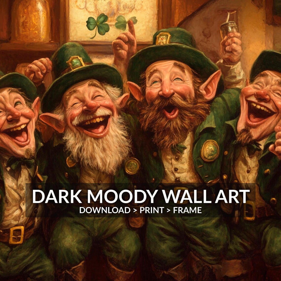 Leprechaun In Irish Pub, Vintage St Patrick's Day - Image 6
