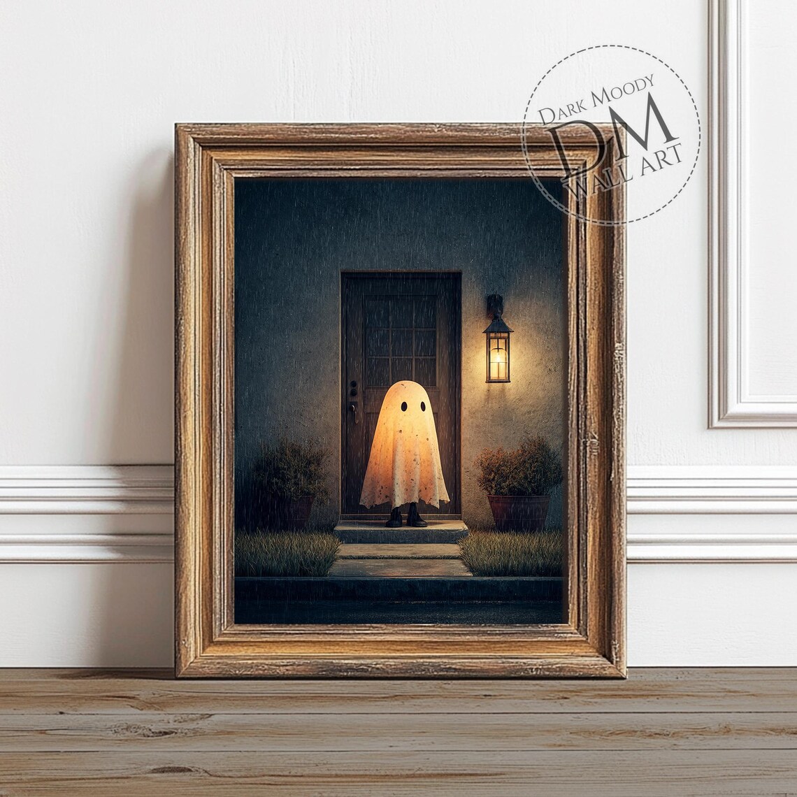 Porch Wall Art Spooky Halloween Haunted Print