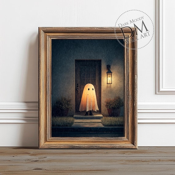 Porch Wall Art Spooky Halloween Haunted Print