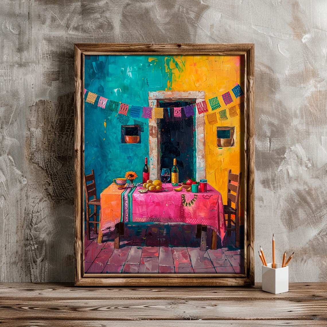 Mexican Kitchen Art Print, Traditional Culture Decor - Image 4