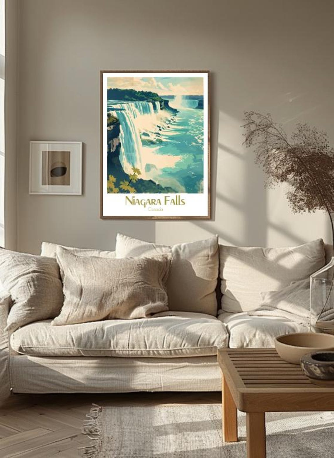 Niagara Falls Thundering Horseshoe Falls Canada Travel Poster - Image 3