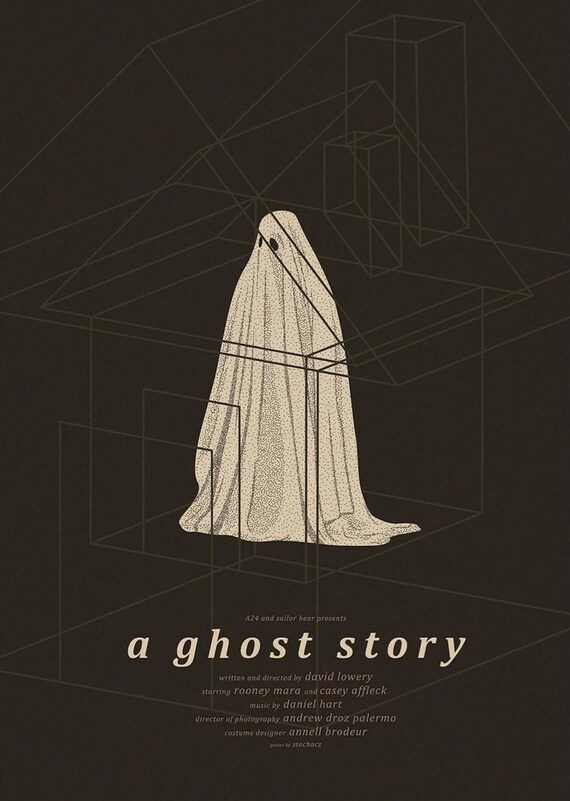 A Ghost Story A24 Sheet Ghost Minimalist Horror Movie Art Poster